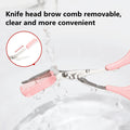 2PCS/Set Eyebrow Trimmer Scissors Shaver