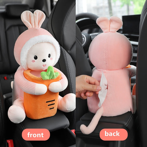 2 in 1 Cute Cartoon Car Tissue Box