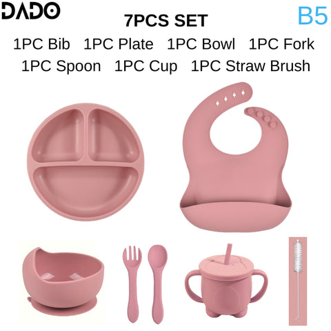 Silicone Baby Tableware Set