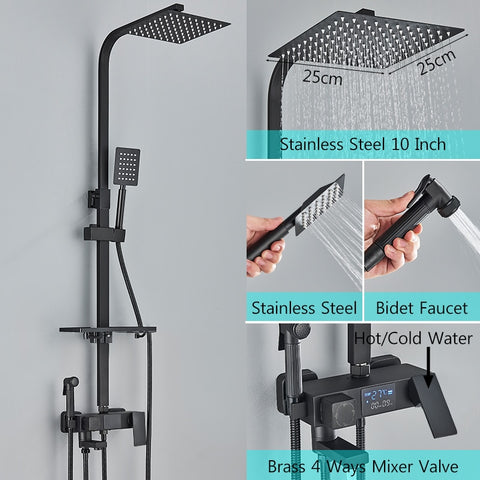 Thermostatic Digital Display Shower