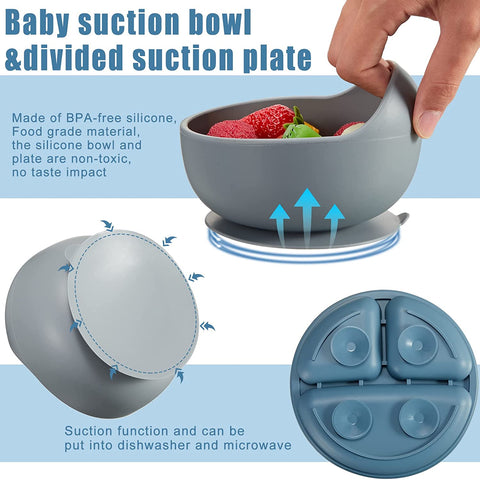 Silicone Baby Tableware Set