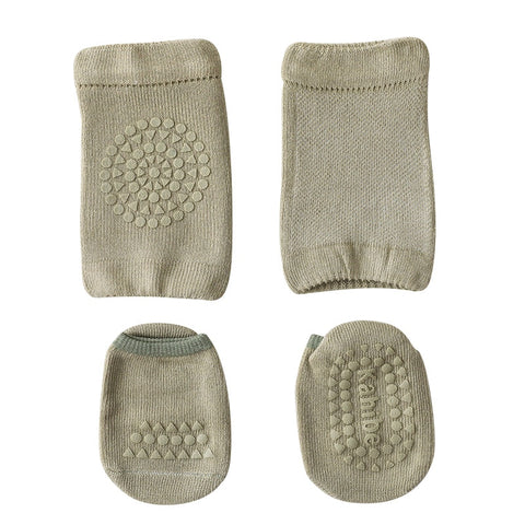 Baby Anti-slip Knee Pads Socks Set