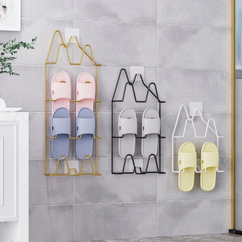 Wall-mounted Shoe Slipper Rack