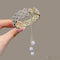 Pearl Rhinestone Hair Claw Clips