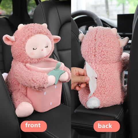 2 in 1 Cute Cartoon Car Tissue Box