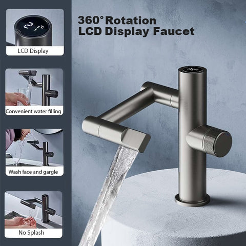 360 Degree Digital Display Faucet