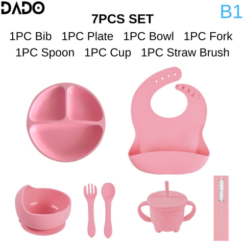 Silicone Baby Tableware Set