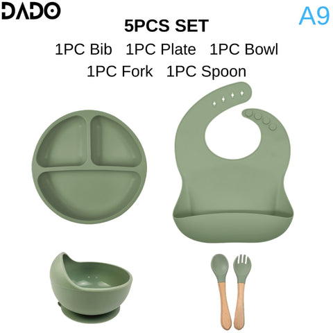 Silicone Baby Tableware Set