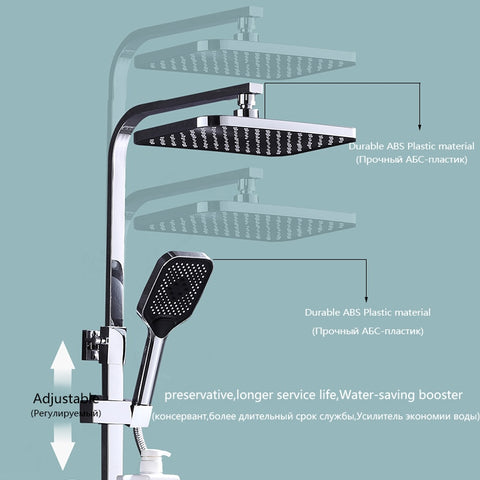 Brass Thermostatic Digital Display Shower
