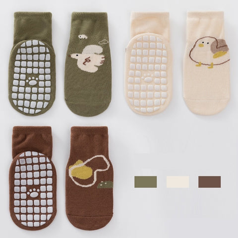 3 Pairs Anti-slip Baby Socks
