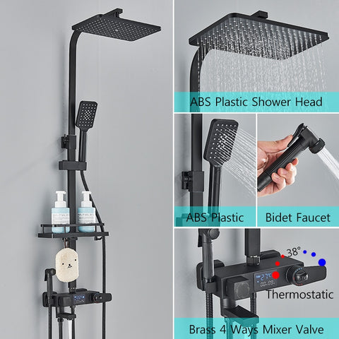 Thermostatic Digital Display Shower