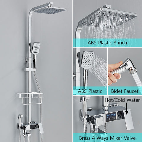 Thermostatic Digital Display Shower