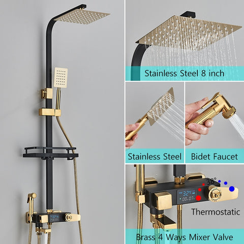 Thermostatic Digital Display Shower