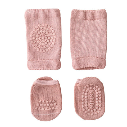 Baby Anti-slip Knee Pads Socks Set