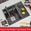 Nano Stainless Steel Hidden Cup Washer Sink