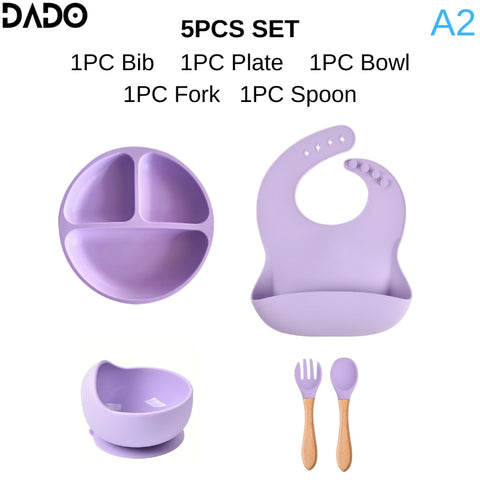 Silicone Baby Tableware Set