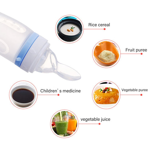 2-In-1 Baby Feeding Bottle Spoon + Pacifier