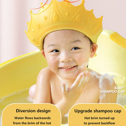 Crown Baby Shower Cap