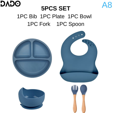 Silicone Baby Tableware Set