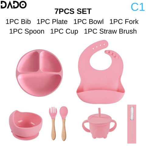 Silicone Baby Tableware Set