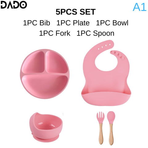 Silicone Baby Tableware Set