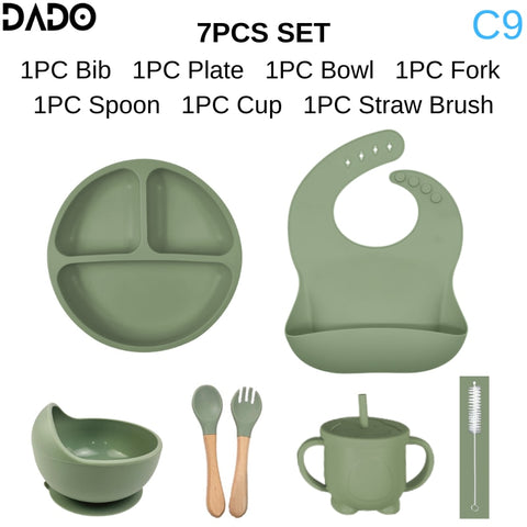 Silicone Baby Tableware Set