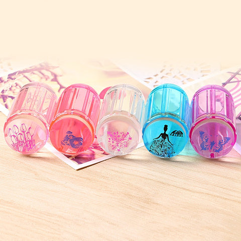 Clear Round Jelly Nail Stamper