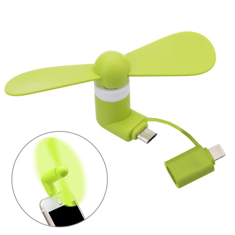 2-In-1 Mobile Phone Fan for Android and IOS