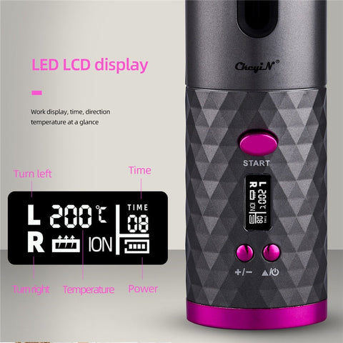 Cordless Hair Curler USB Rechargeable