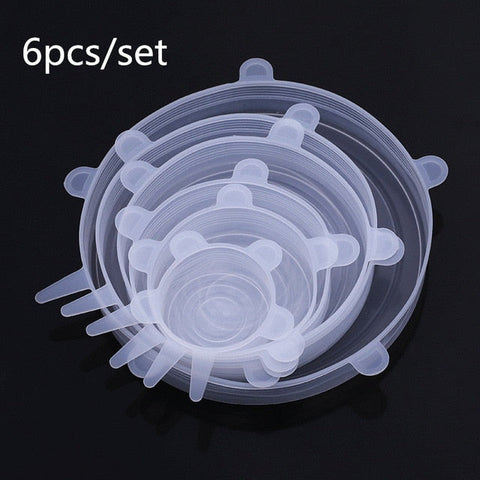 6Pcs/Lot Silicone Food Wrap Cover