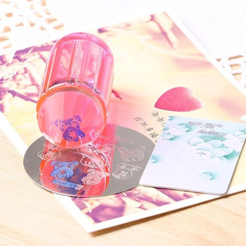 Clear Round Jelly Nail Stamper