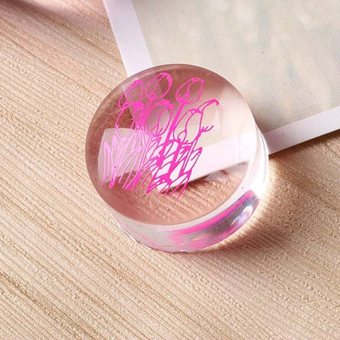 Clear Round Jelly Nail Stamper
