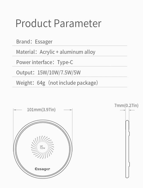 15W Qi Wireless Charger