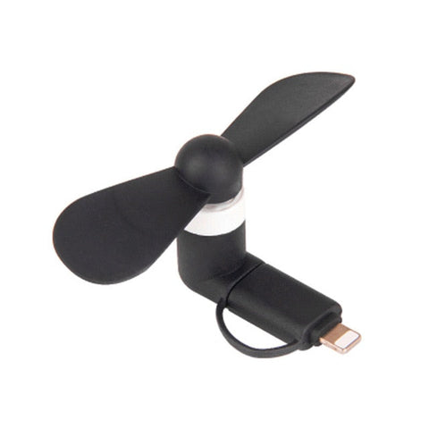 2-In-1 Mobile Phone Fan for Android and IOS