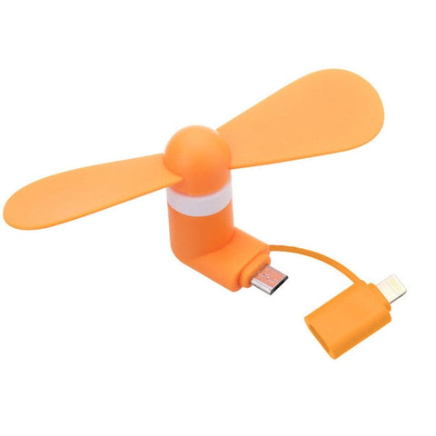 2-In-1 Mobile Phone Fan for Android and IOS