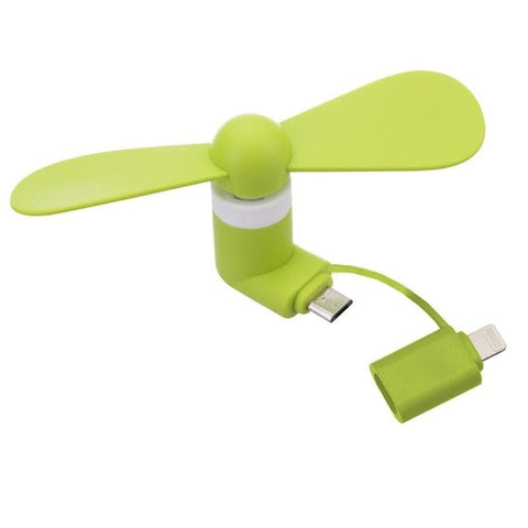 2-In-1 Mobile Phone Fan for Android and IOS