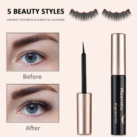 5-Pair Set Magnetic Eyelashes