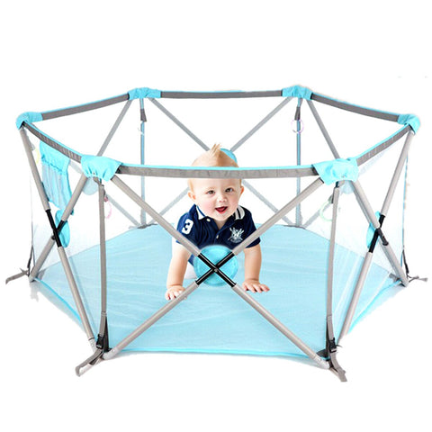 (US Stock) Folding Baby Play Ground Fence