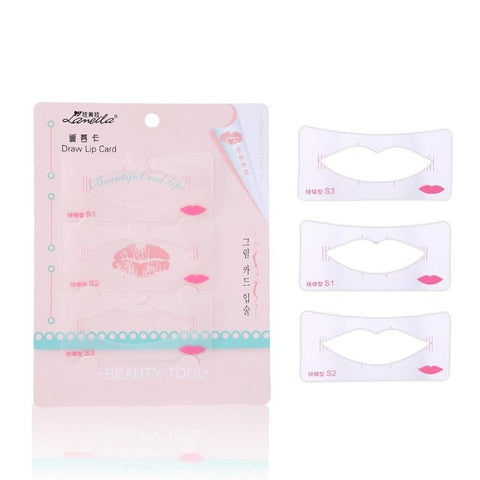 3pcs/Set Lip Liner Stencils