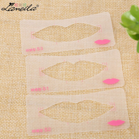3pcs/Set Lip Liner Stencils